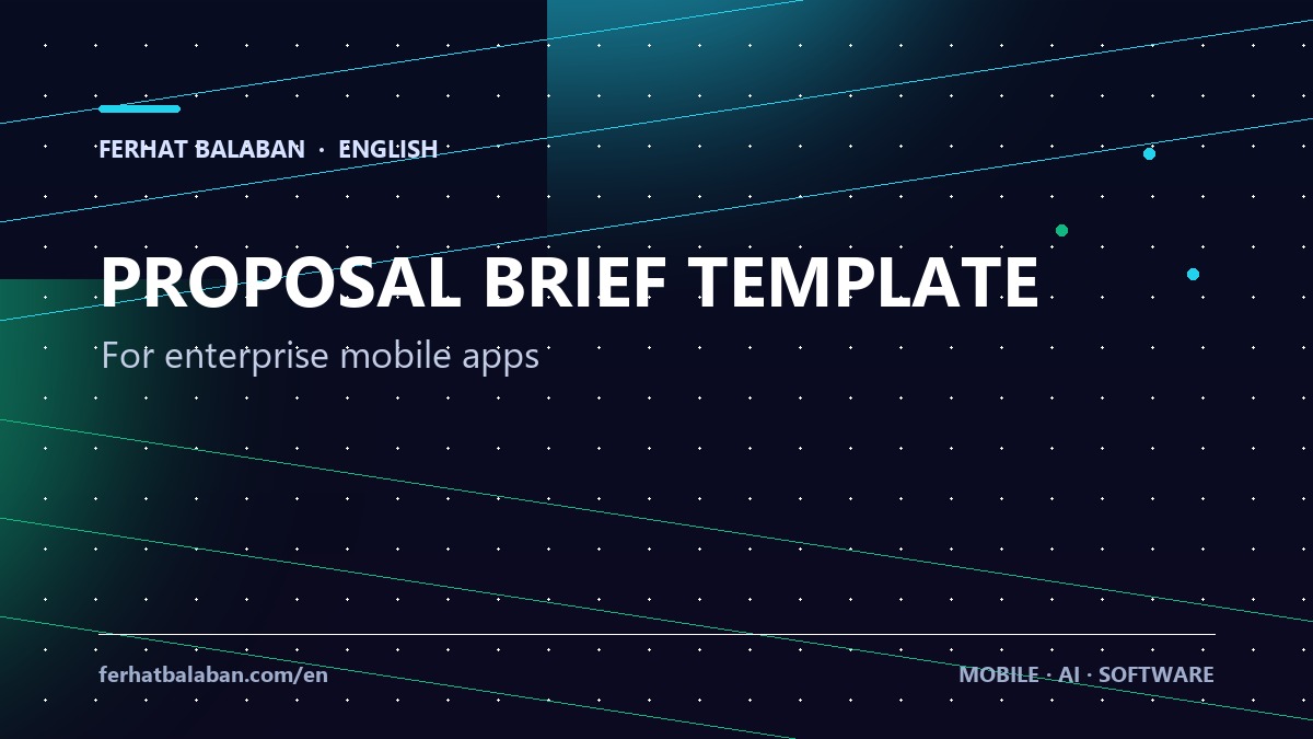 Mobile App Proposal Brief Template (Enterprise)